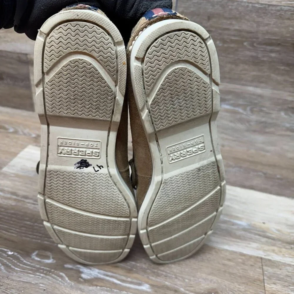 Sperry Top Sider Tan Suede Boat Shoes Men's Size 11.5